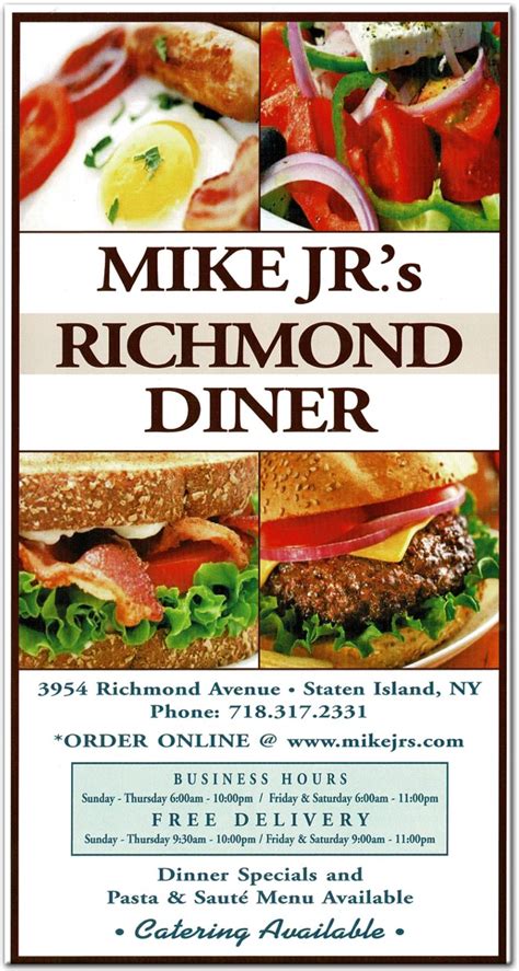 Mike jr's richmond diner menu 69 mi